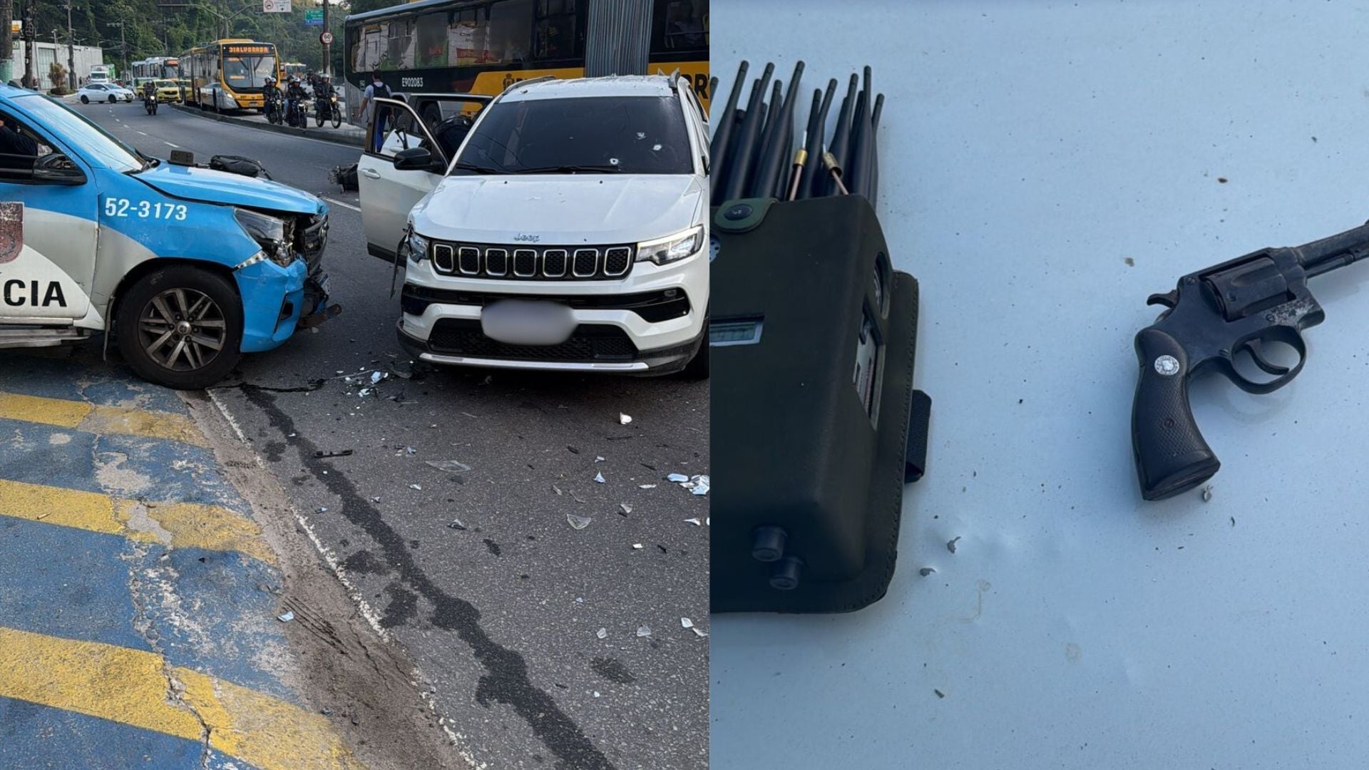 Van com nove pacientes é assaltada a caminho de hospital no RJ
