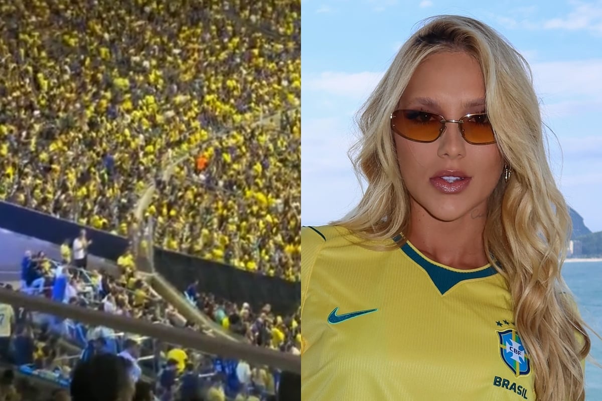Virginia é xingada pela torcida do Brasil após gol de Vini Jr. contra o Panamá