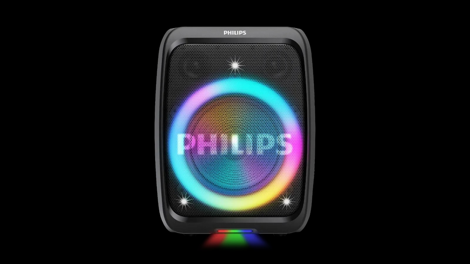 Philips traz ao Brasil caixa de som grandona com RGB e preço camarada