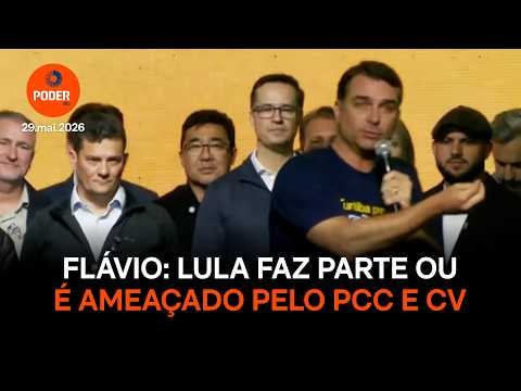 Flávio diz que Lula faz parte ou é ameaçado pelo PCC e CV