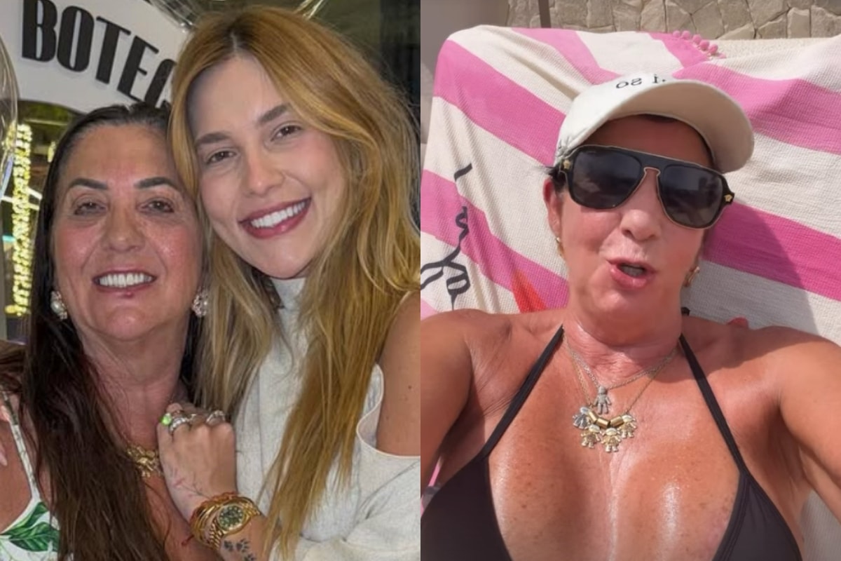 Virginia brinca ao mostrar mãe tomando sol: “É pra isso que eu trabalho”