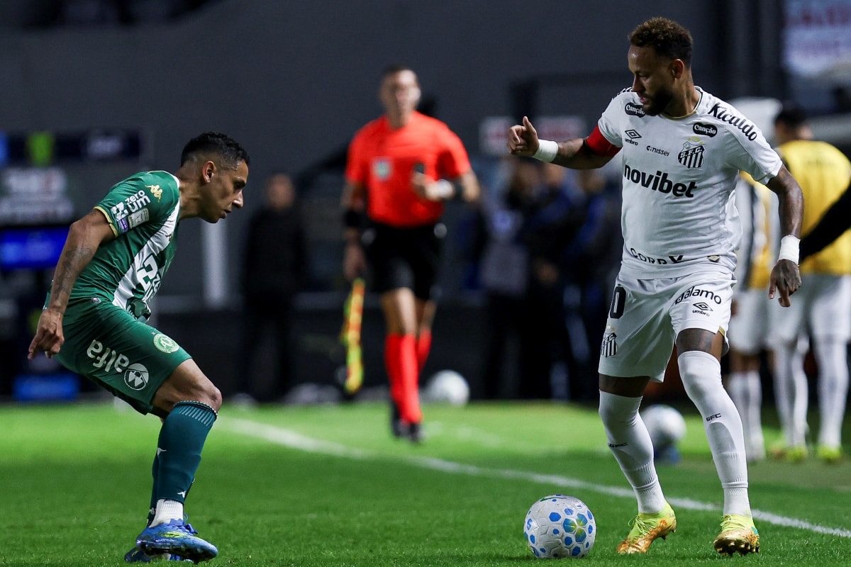 Com dois gols de Neymar, Santos e Chapecoense empatam pelo Brasileirão