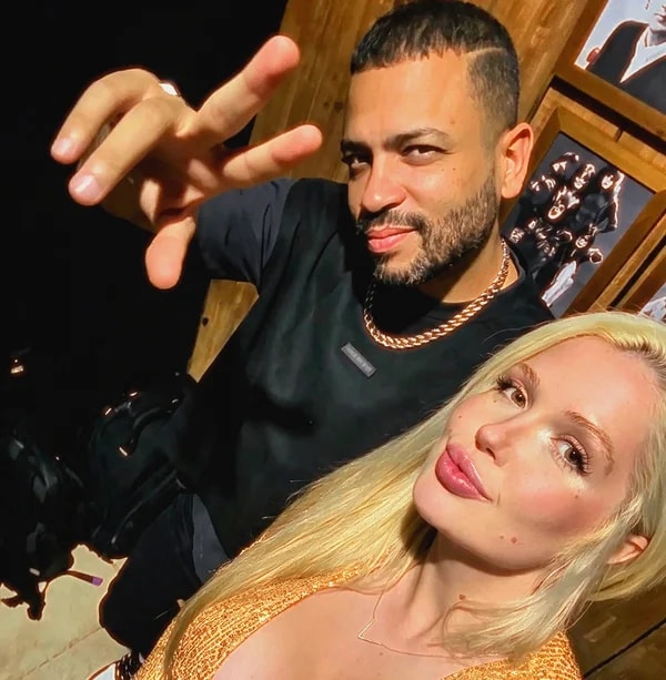 Ex-amante de Payet tem noitada com Projota antes de show em Santa Catarina