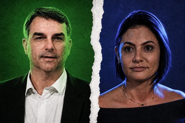 Briga com Michelle deixa de ser ruído e pesa contra Flávio Bolsonaro