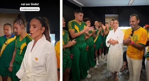 Ivete Sangalo protagoniza momento emocionante antes de jogo do Brasil