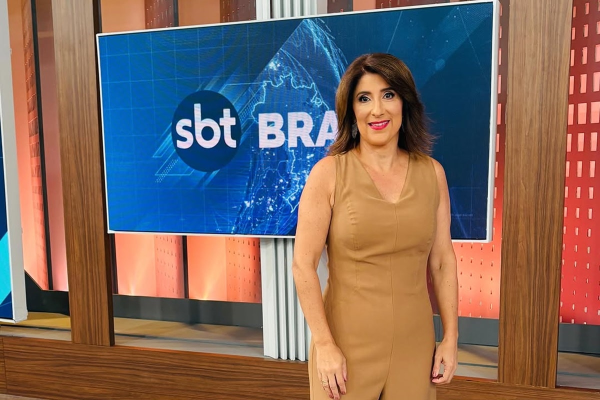 Apresentadora do SBT tem mal-estar ao vivo e erra nome de Cesar Filho. Vídeo