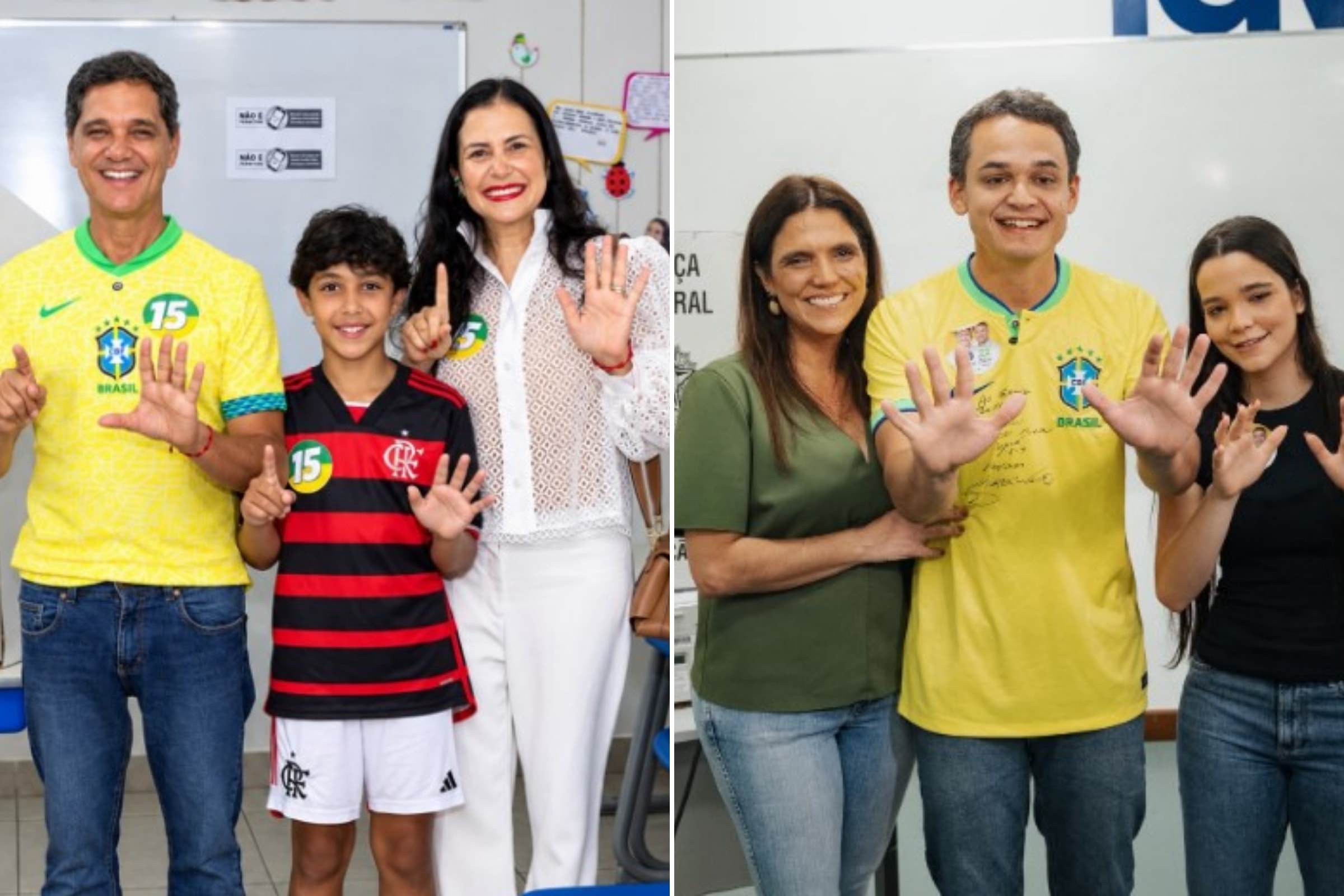 Candidatos ao governo do ES, Ferraço e Pazolini votam em Vitória